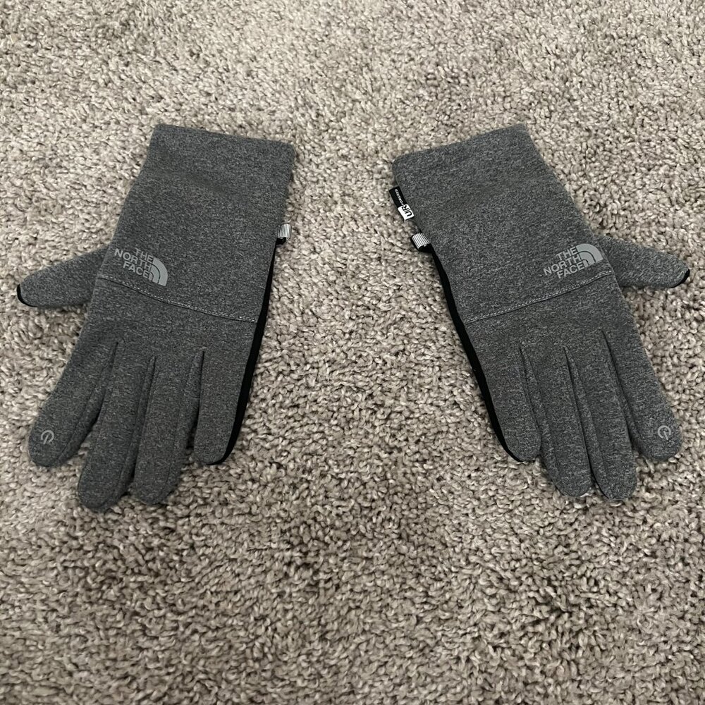 North Face Fleece Gloves Grey Heather - Picture 5 of 5